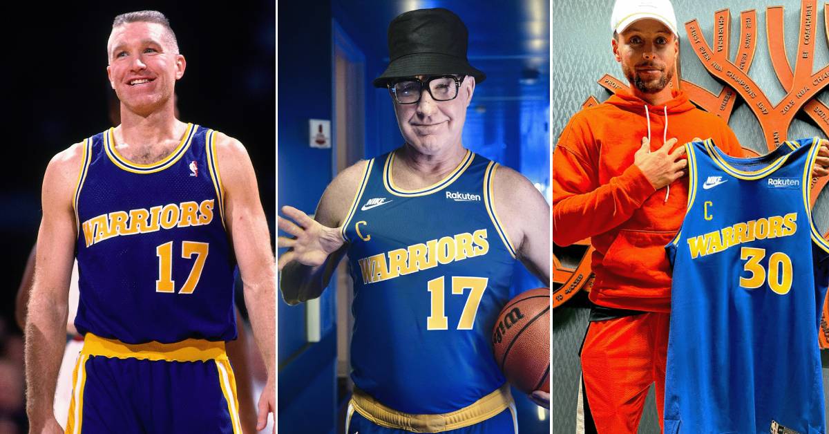 NBA / 勇士發布新季經典款球衣！球隊傳奇「穿越時空」，Curry持隊長徽章球衣亮相