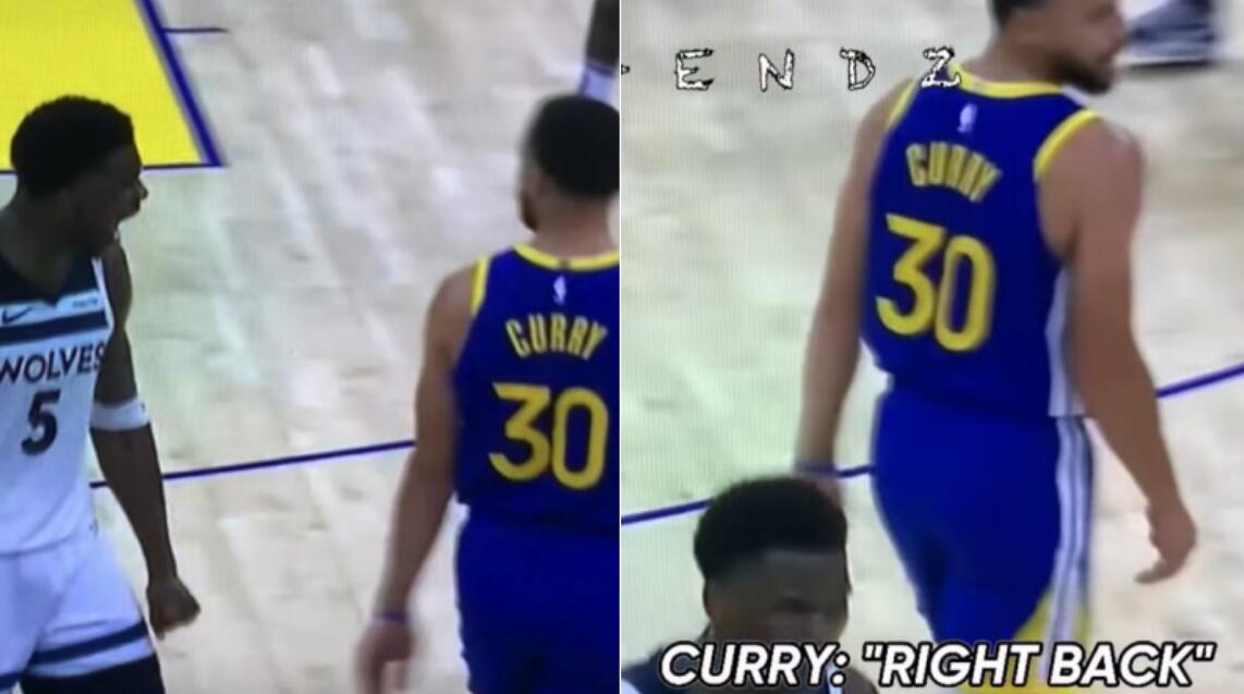 NBA / 【影片】說到做到！Curry上一場曾跟愛德華對噴「我會回來」 今天完成復仇