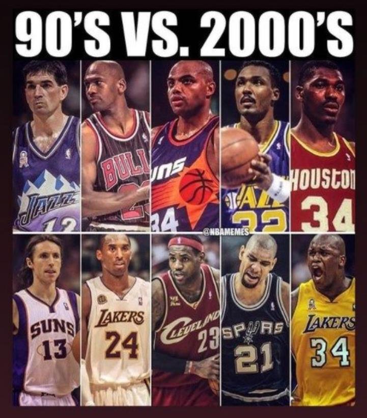 90年代VS 00年代，哪邊能贏？ - 黑特籃球-NBA新聞影音圖片分享社區