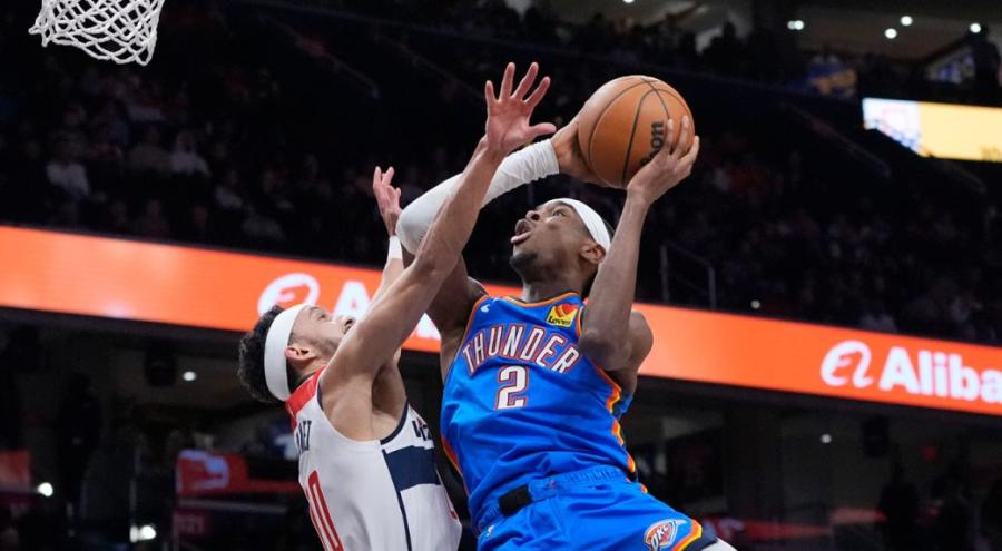 Canada's Gilgeous-Alexander scores 32 to lead Thunder past Wizards