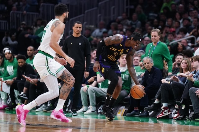 Lakers Injury Update: Jarred Vanderbilt Leaves Game Against Celtics With  Right Foot Soreness