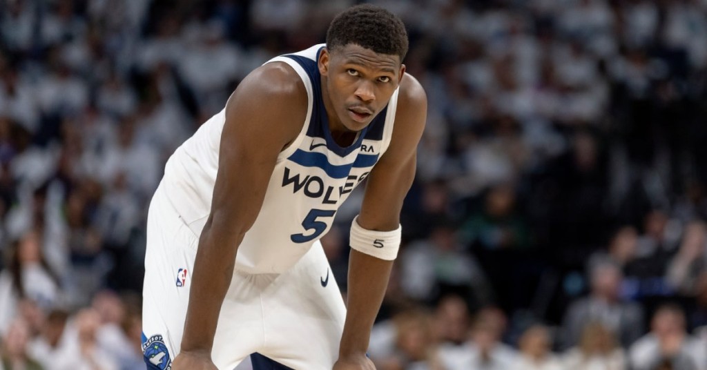 minnesota-timberwolves-guard-anthony-edwards-5-looks-on-against-the-denver-nuggets-in-the-second-half-during-game-three-of-the-second-round-for-the-2024-nba-playoffs-at-target-center (1)