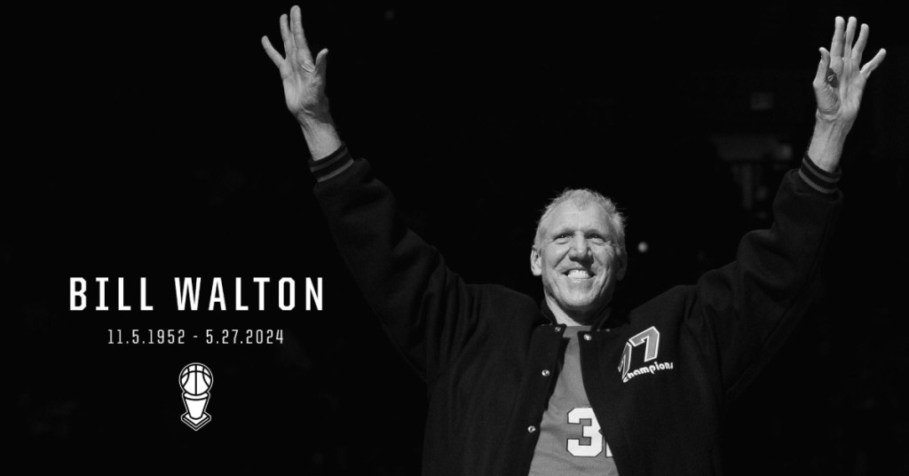 NBA / 傳奇球星華頓癌逝享壽71歲！曾寫下豪取129連勝神跡，聯盟主席悼「他重新定義中鋒」