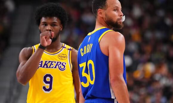 NBA / Curry 16分勇士8人上雙輕取湖人熱身賽5勝0負，戴維斯24+12，詹姆斯父子合砍8分（影）