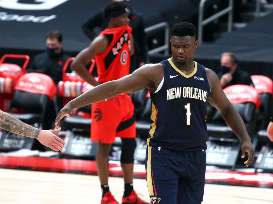 Zion Williamson stats: Zion limited by foul trouble in season-opening win vs. Raptors