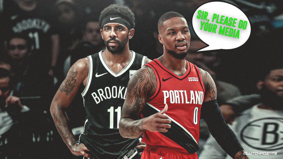 Blazers news: Damian Lillard urges Kyrie Irving to speak to the media