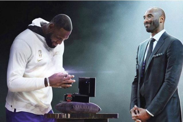 La dedica di Lebron James a Kobe Bryant sull'anello dei Lakers