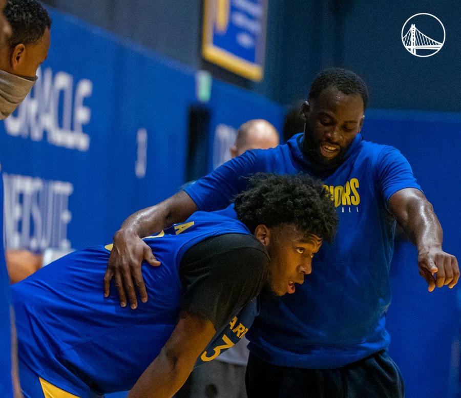 Warriors news: Draymond Green and James Wiseman practice - Golden State Of Mind