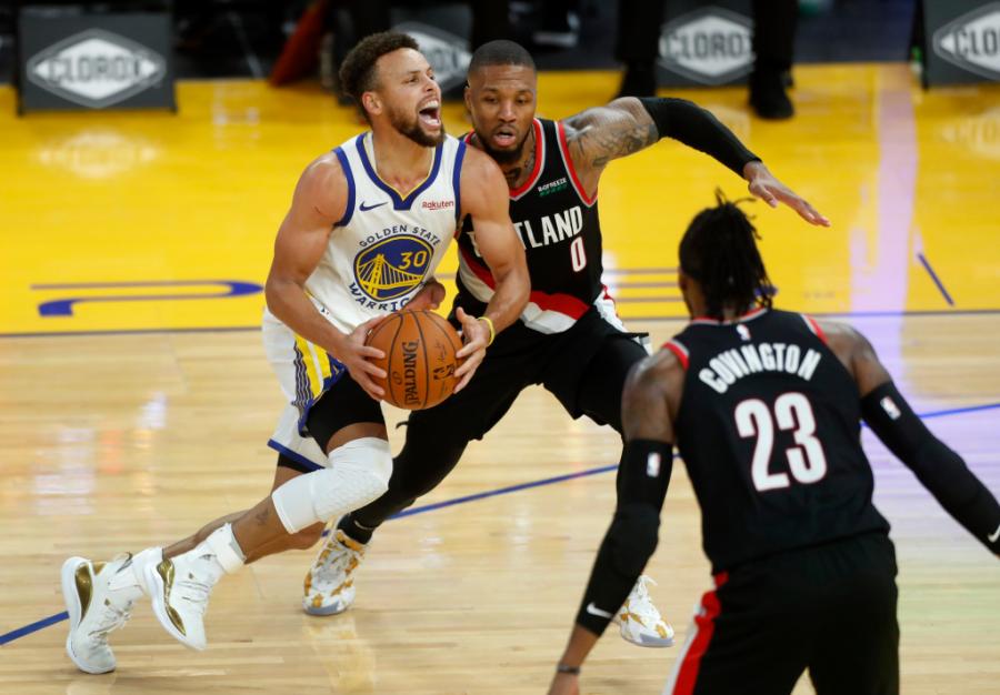 Warriors fall to Trail Blazers, 123-98, despite Draymond Green's return