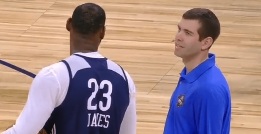 Brad Stevens pays ultimate respect to LeBron James during All-Star practice