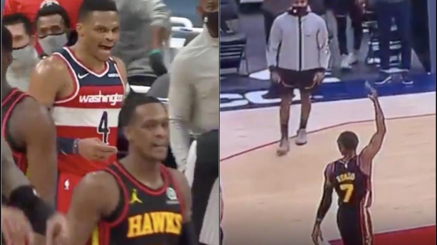 Video: Watch Rondo Wave Goodbye After Russell Westbrook Was Ejected | BlackSportsOnline