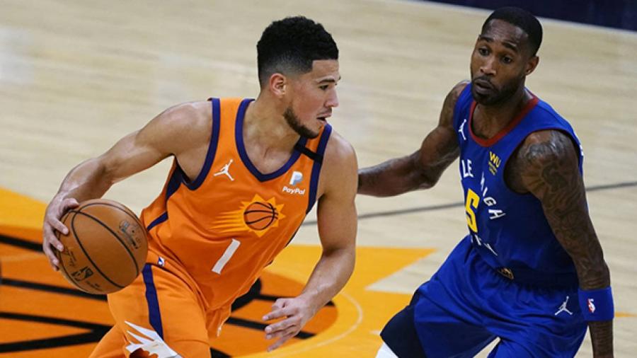 Phoenix Suns' Devin Booker out vs. Nuggets with hamstring injury