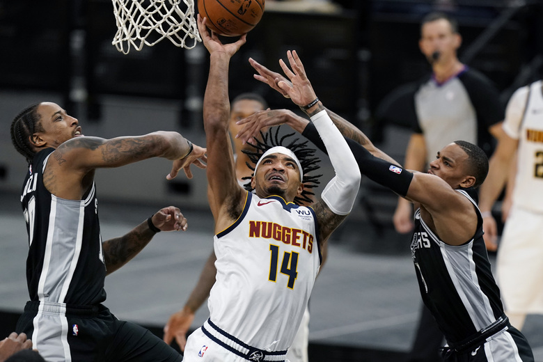 DeRozan leads Spurs to 119-109 win, ending Nuggets' streak | The Seattle Times