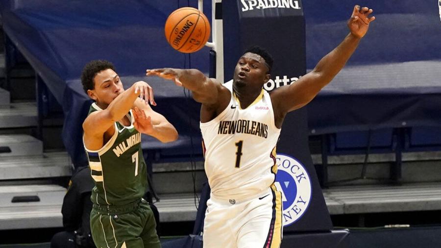 Zion Williamson drops 31 as Pelicans pounce on Giannis-less Bucks