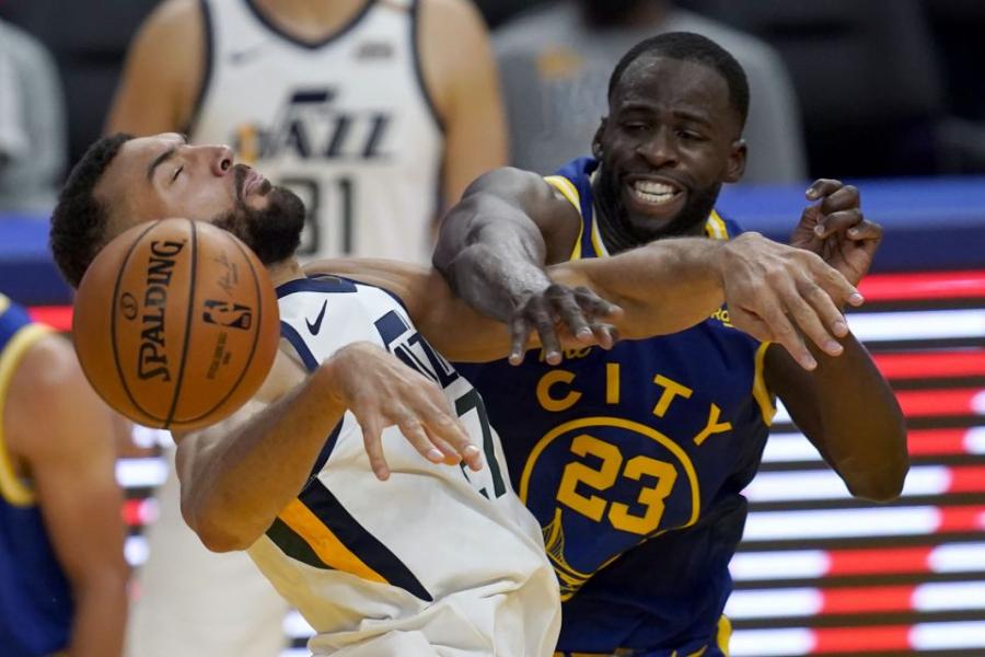 Warriors hold off NBA-leading Jazz to snap 4-game skid