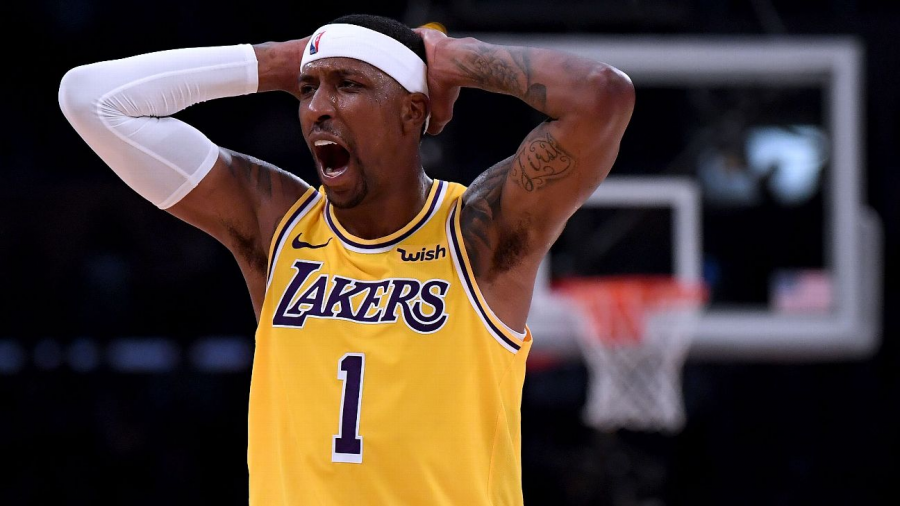 PRAYERS UP FOR KCP! He may take a lot of questionable shots but his defensive effort has always been consistent! : lakers