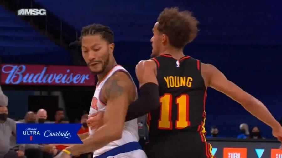 Derrick Rose Teaches Trae Young With Killer Crossover After Sick Of His Ugliest James Harden Move! - YouTube