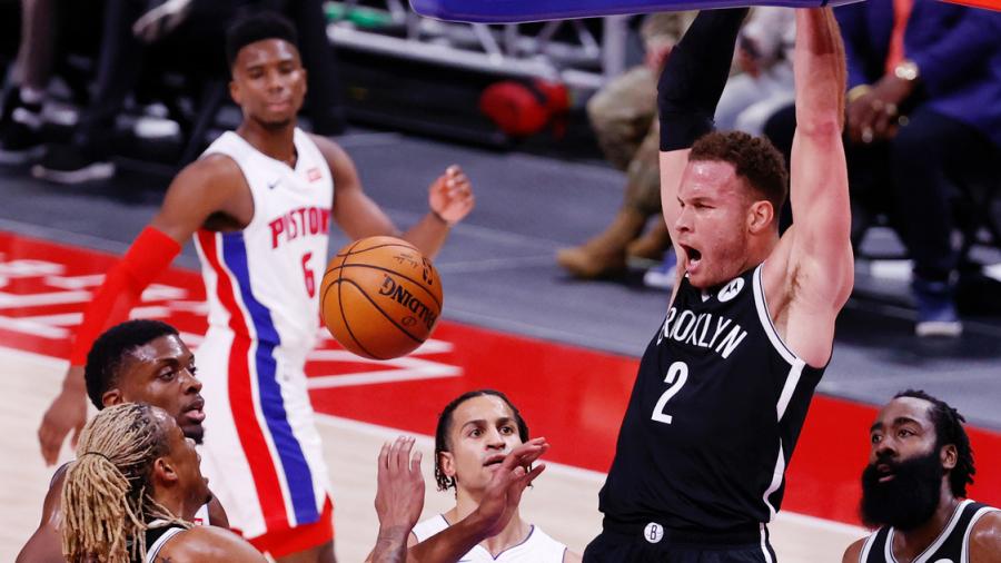 WATCH: Nets' Blake Griffin throws down first alley-oop dunk in 4 years