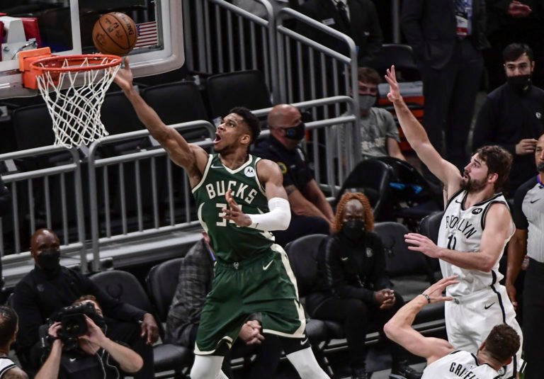 Giannis Antetokounmpo &amp; Khris Middleton Create History in Bucks&#39; Game 3 Win Over Nets - EssentiallySports