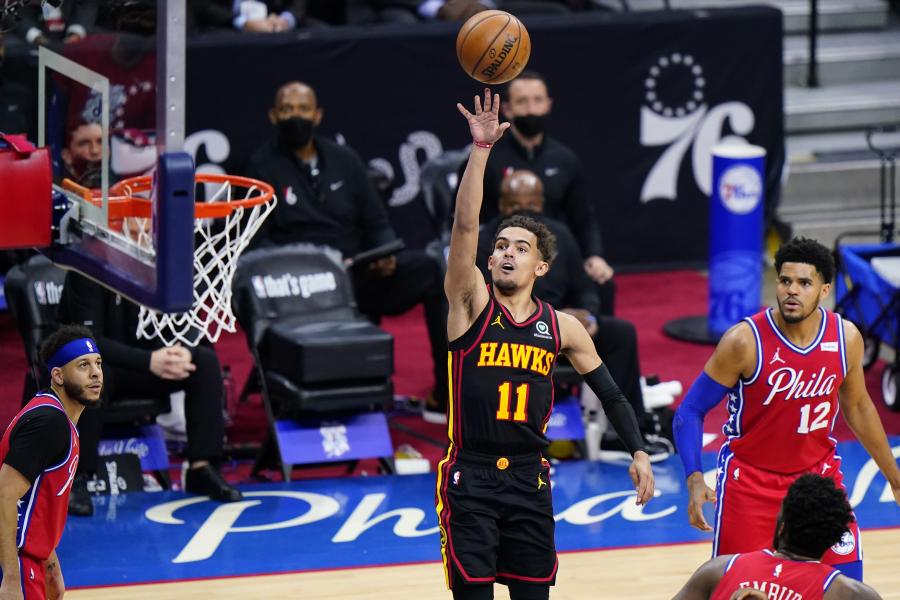 Young scores 35, Hawks top Embiid, Sixers 128-124 in Game 1