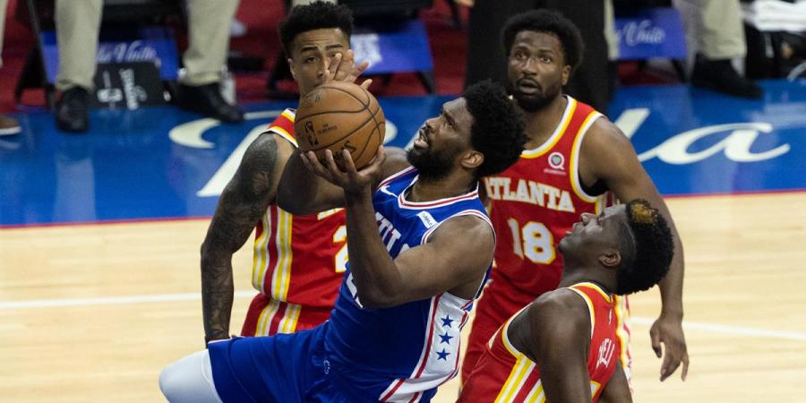 Joel Embiid&#39;s 40-point Game 2 vs. Hawks reminded Doc Rivers of Hakeem Olajuwon | RSN