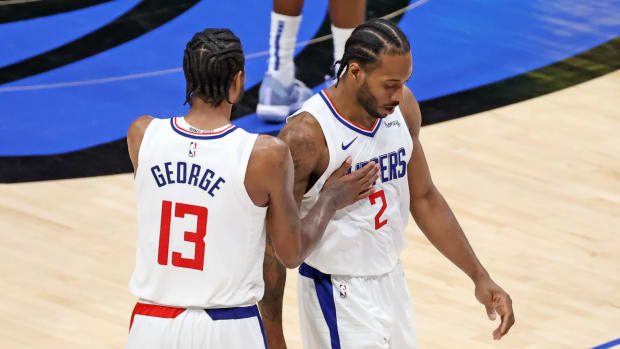 Paul George Reacts to Kawhi Leonard&#39;s Game 6 Performance of Clippers vs  Mavericks - Sports Illustrated LA Clippers News, Analysis and More