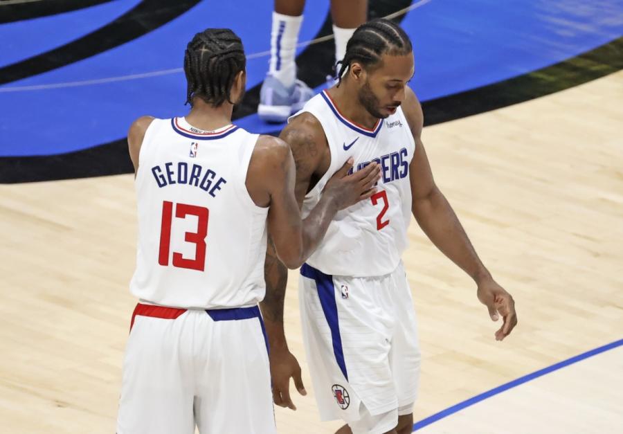 Paul George Reacts to Kawhi Leonard's Game 6 Performance of Clippers vs  Mavericks - Sports Illustrated LA Clippers News, Analysis and More