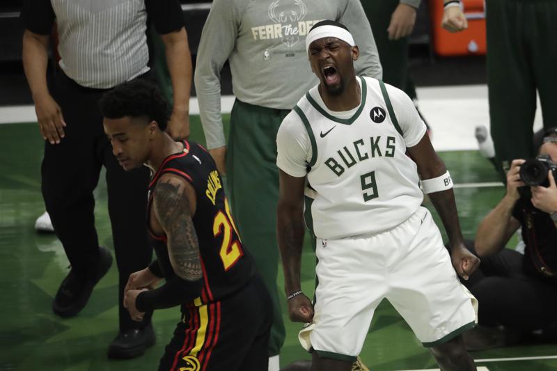 Without Giannis, Bucks beat Hawks 123-112 for 3-2 lead