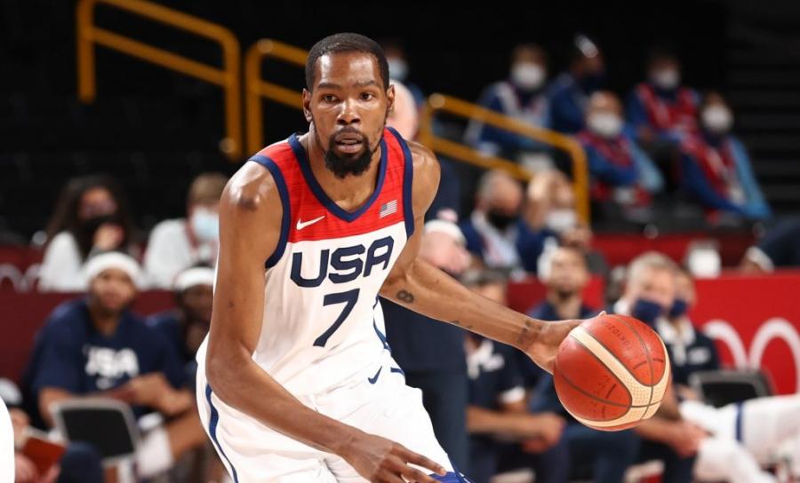 Kevin Durant surpasses Carmelo Anthony for most points in US Olympic  history | Ausports