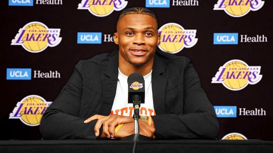 Russell Westbrook Trade To Lakers With LeBron James &amp; Anthony Davis - Leaving Rockets &amp; James Harden - YouTube