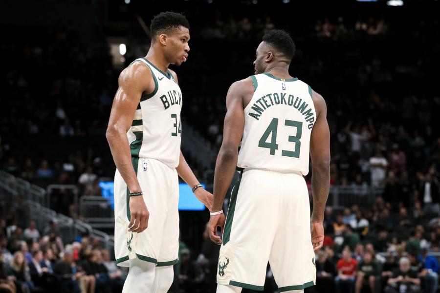 Thanasis Antetokounmpo dunks on defender in Bucks blowout