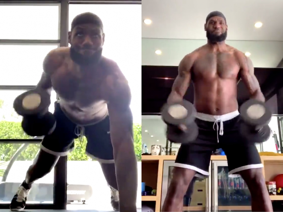 LeBron James Posts Intense Instagram Workout During Coronavirus Stoppage