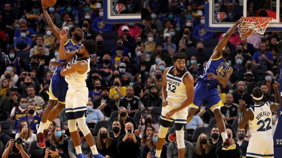 Andrew Wiggins always plays good against his old team&quot;: NBA Twitter reacts to Wiggins&#39; poster dunk on former teammate Karl-Anthony Towns - The SportsRush