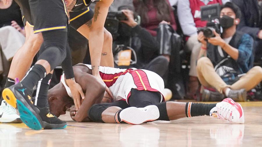 Jimmy Butler injury update: Heat star hurts ankle vs. Warriors; Erik  Spoelstra provides optimistic update - CBSSports.com