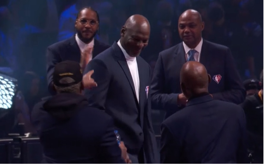 Things Get Awkward When Michael Jordan Appears To Ignore Charles Barkley At NBA's 75th All-Star Celebration - BroBible