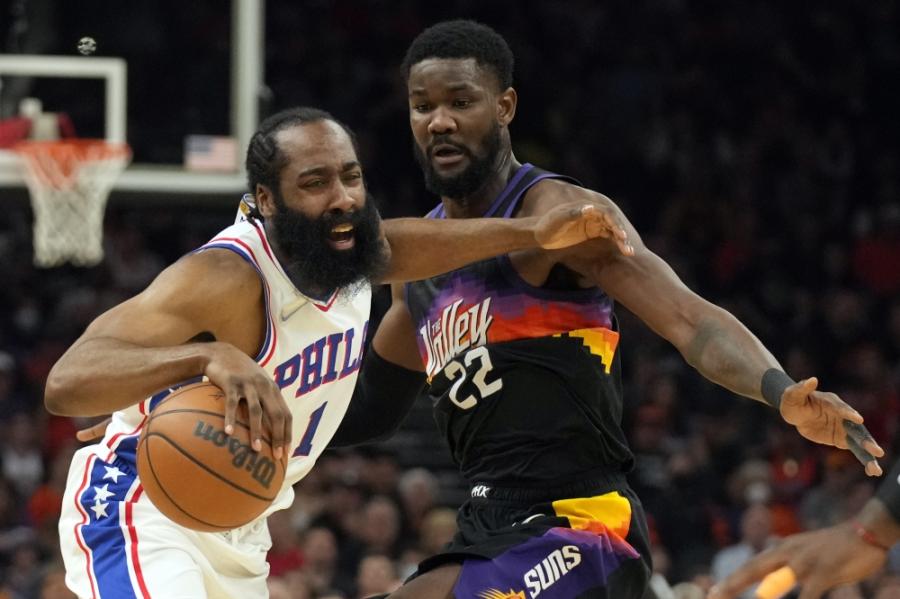 Sixers star James Harden discusses tough night in road loss to Suns