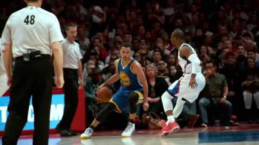 Steph Curry Dribbles Chris Paul into the Floor in Super Slow-Mo - YouTube