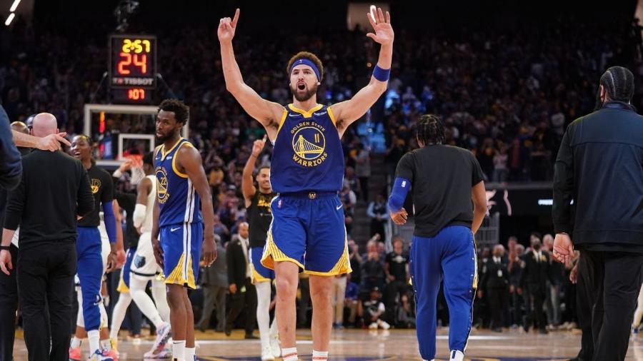 Stephen Curry, Ray Allen, Damian Lillard, and now Klay Thompson”: The  Splash Brother joins an elite company after recording the most number of  career playoff games with 8 made threes - The SportsRush