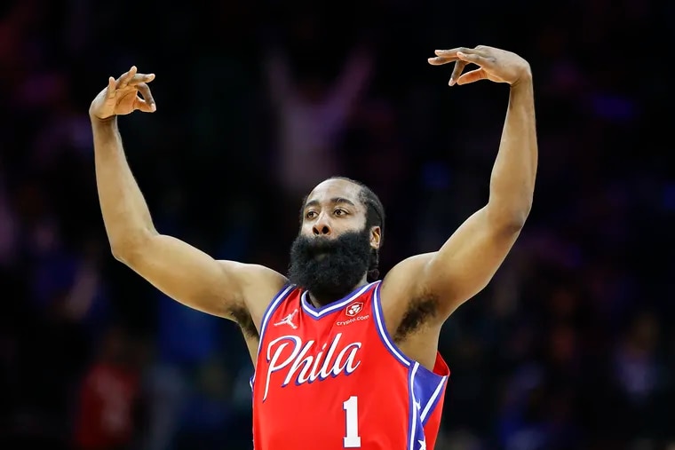 James Harden's fourth-quarter outburst leads Sixers to 116-108 victory,  evens series vs. Miami Heat