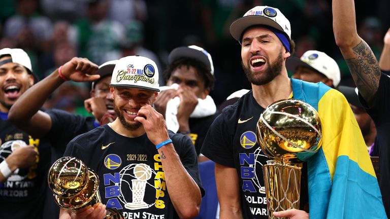 Stephen Curry stars as Warriors crowned NBA champions for 2022; Golden  State seals fourth title in eight years by beating Boston Celtics | NBA  News | Sky Sports