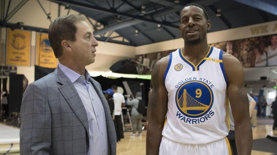 Joe Lacob, Andre Iguodala joke about new contract on podcast