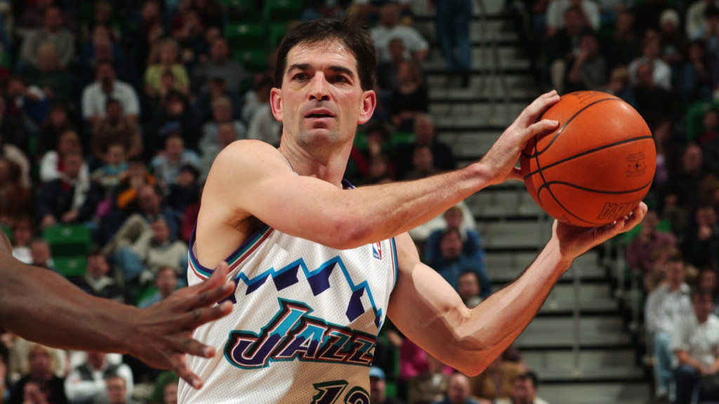 John Stockton looks to pass