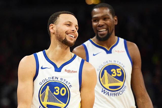 Warriors GM downplays possibility of Kevin Durant trade: 'I like our team  and where it's at'