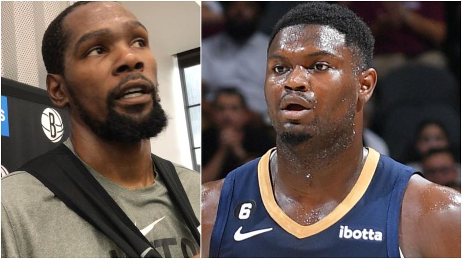 Kevin Durant praises Zion Williamson, calls him 'one of one'