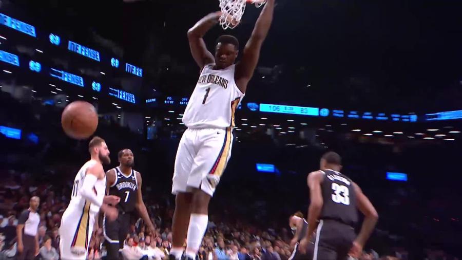 Pelicans forward Zion Williamson highlights at Brooklyn Nets 10/19/2022 | NBA.com