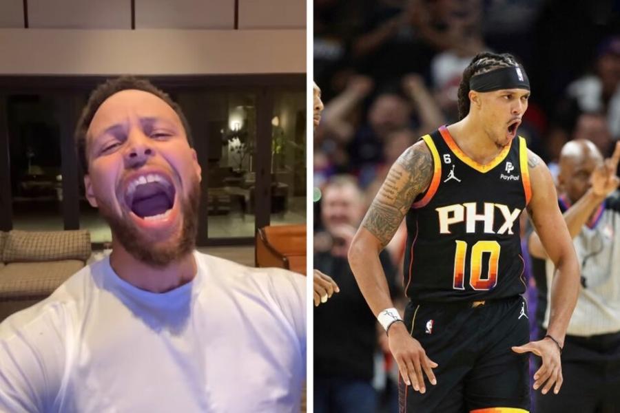 Steph Curry loses his mind over Damion Lee's game winning shot in hilarious video | TAG24