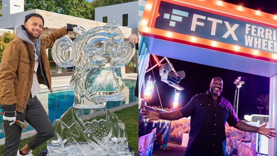 Stephen Curry mines crypto from a giant block of ice!": Valued at   Billion Once, FTX got Shaquille O'Neal to Narrate its Ad - The SportsRush