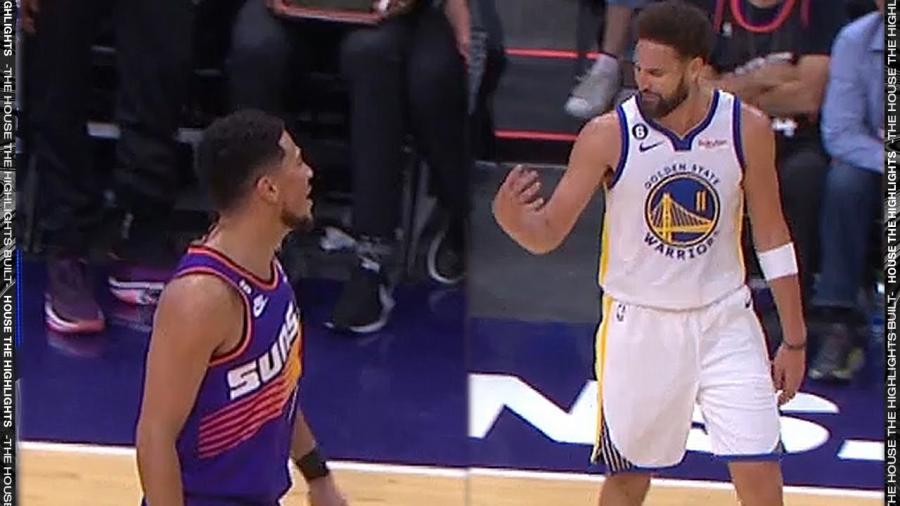 Devin Booker & Klay Thompson getting some Trash Talking - YouTube