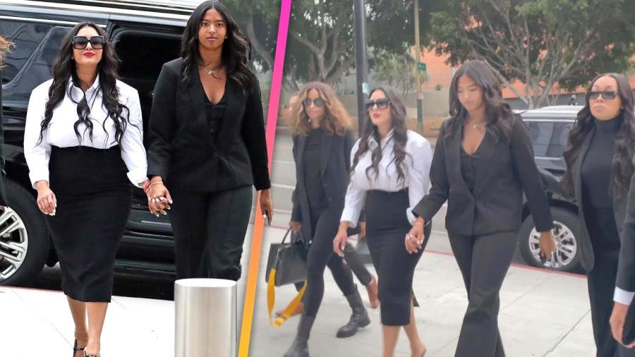 Vanessa and Natalia Bryant Attend Kobe Photo Trial With Ciara & Monica -  YouTube