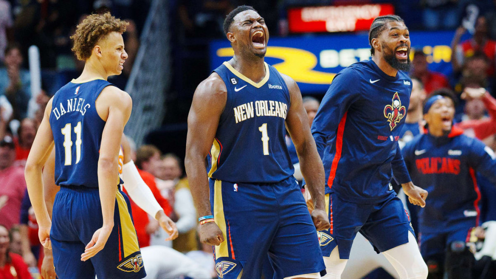 zion-williamson-pelicans-celebrate